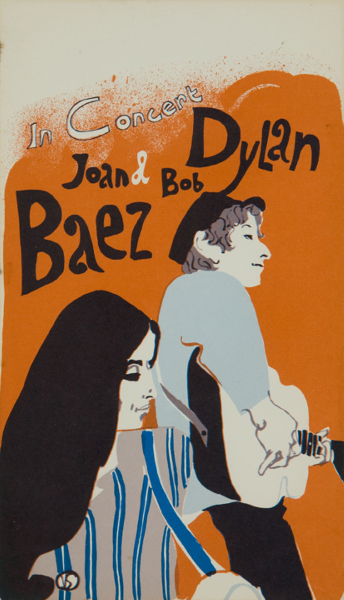 Bob Dylan Joan Baez Handbill