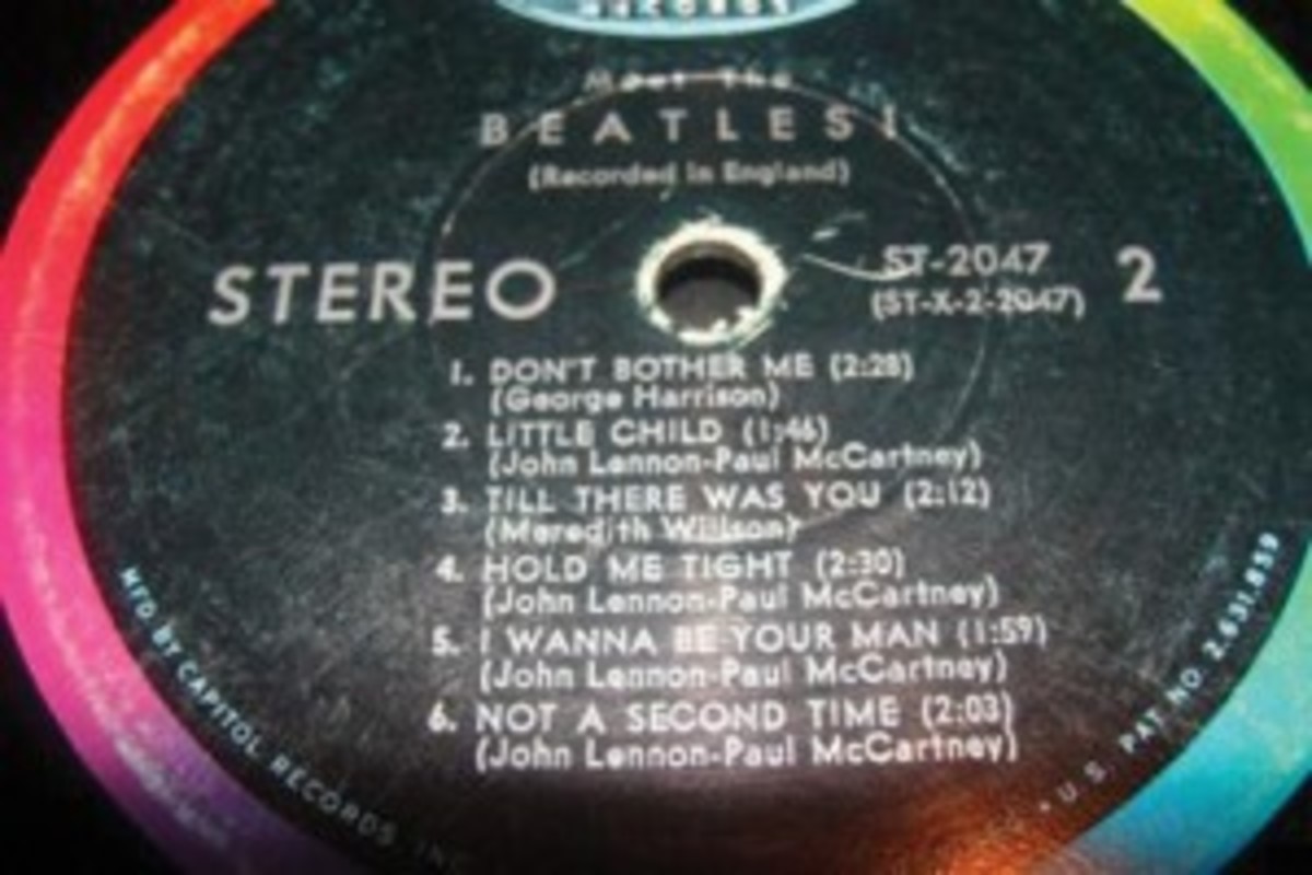 Meet The Beatles Side 2 label