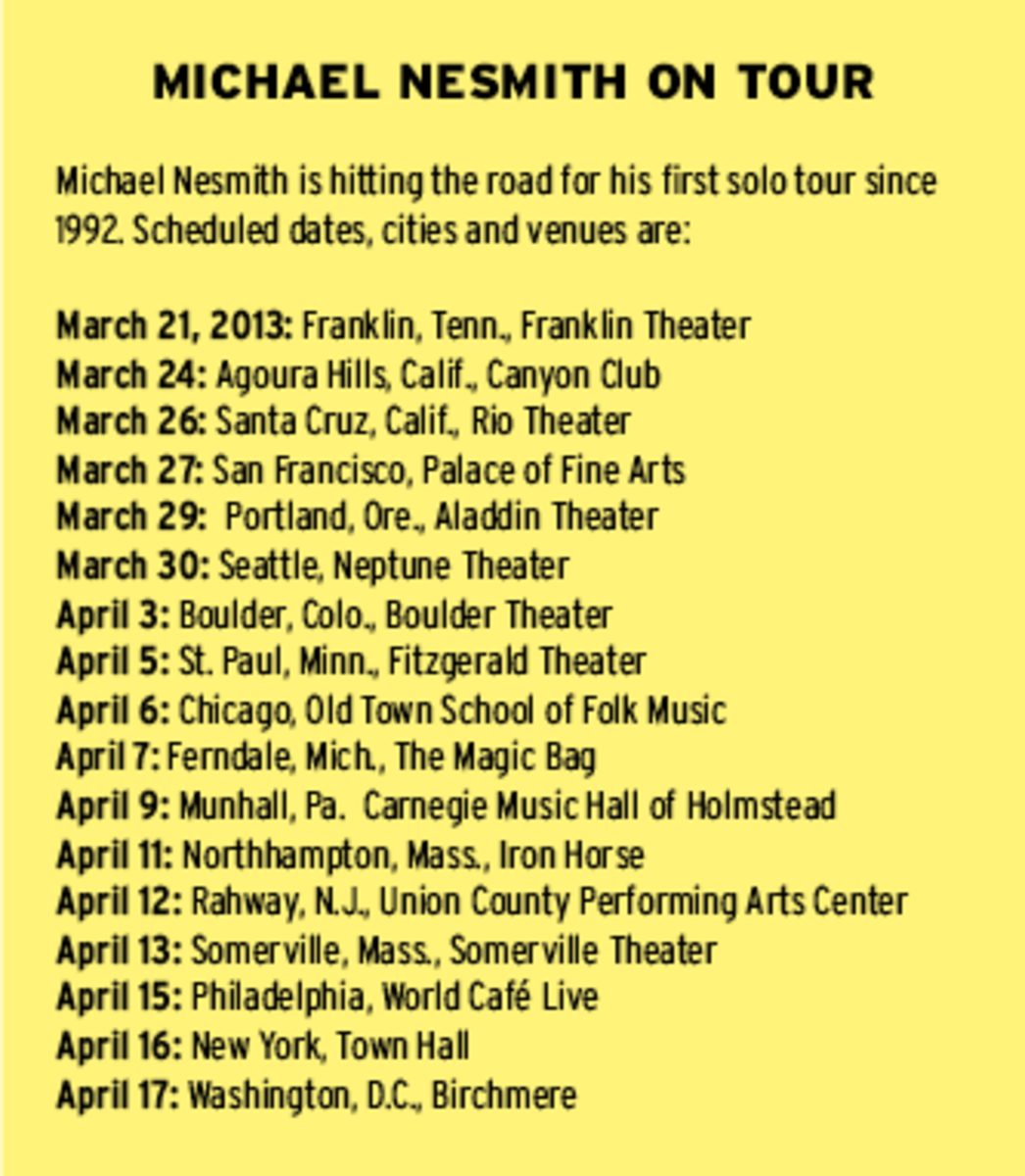 Michael Nesmith Tour Dates