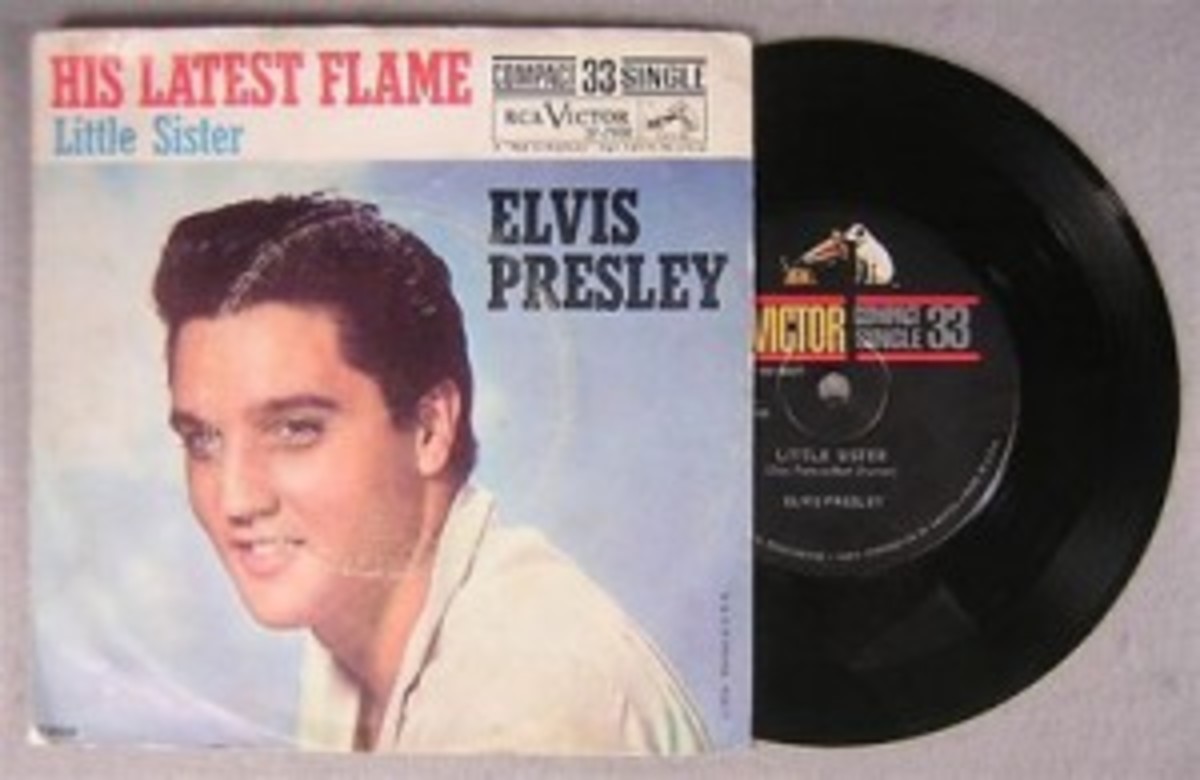 4. Elvis Presley compact 33 with picture sleeve.