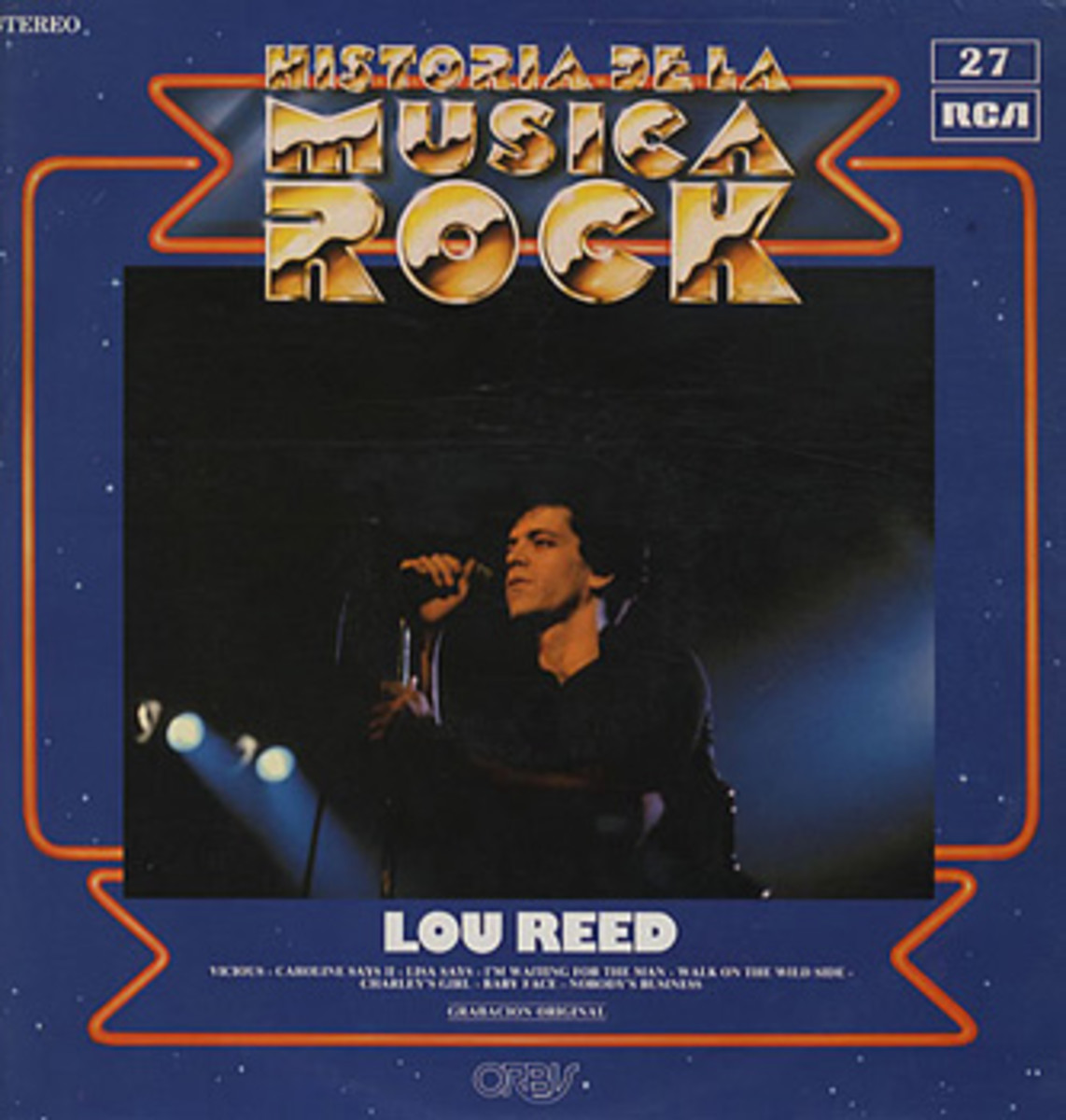 Historia De La Muscia Rock: Lou Reed album cover.