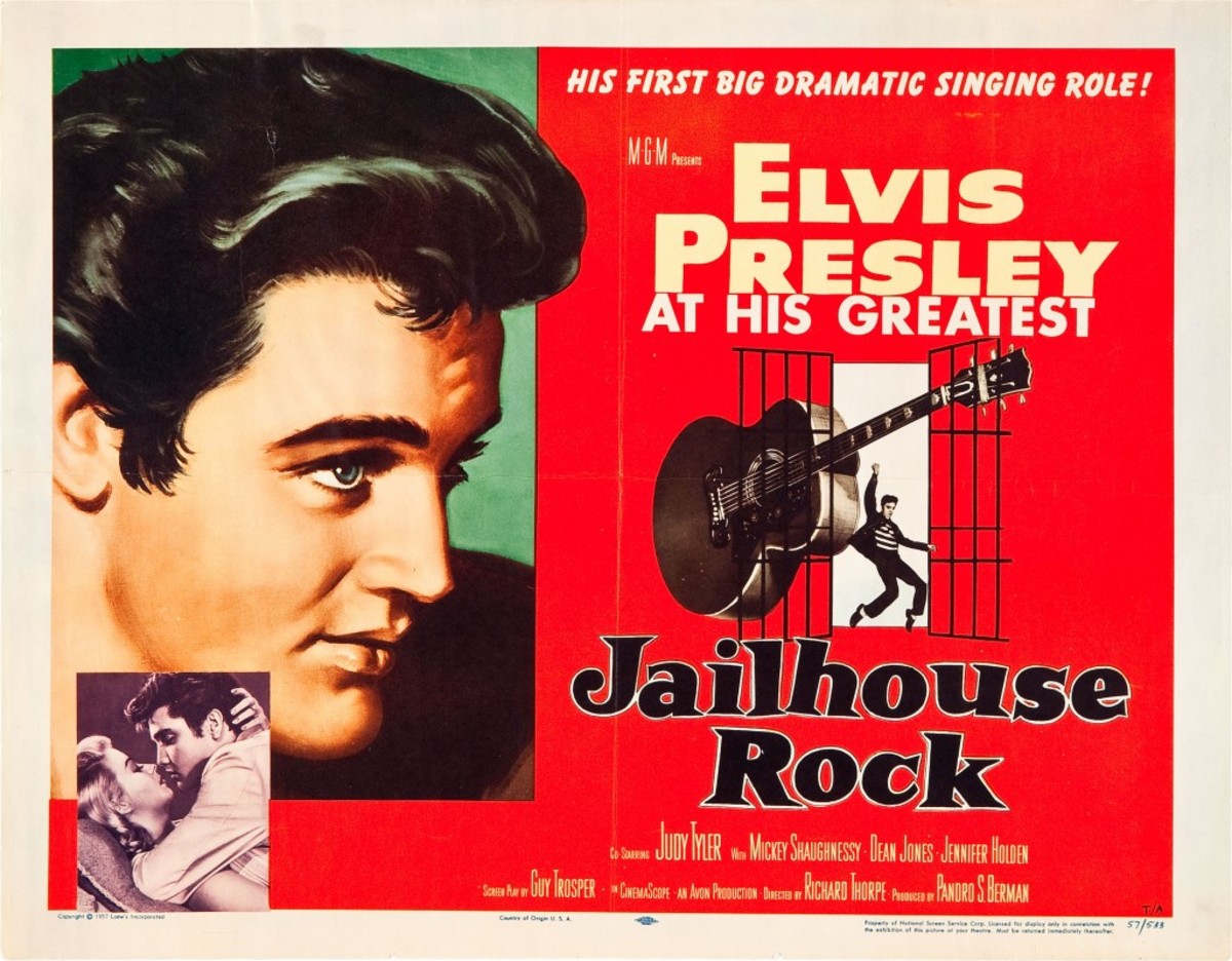 THIS HALF-SHEET movie poster from “Jailhouse Rock” brought $507.88, including buyer’s premium, at the Heritage Auction Galleries July 2010 Signature Movie Poster auction. Photo courtesy Heritage Auction Galleries