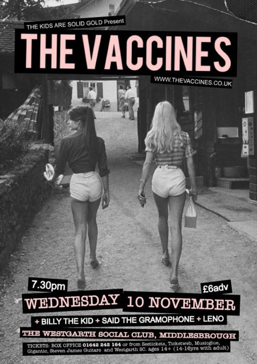 The Vaccines, one of the UK’s most hotly tipped bands, will release their debut single, “Wreckin’ Bar (Ra Ra Ra),” on Monday, November 22nd in the UK.