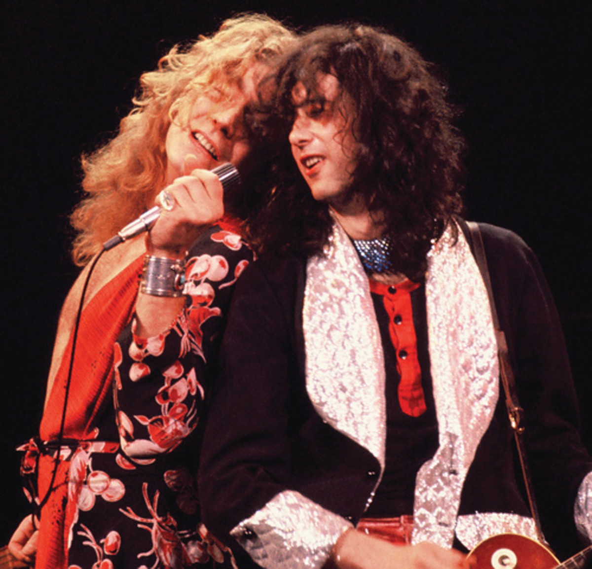 Robert Plant and Jimmy Page. Photo courtesy Richard Kwasniewski/Frank White Photo Agency 