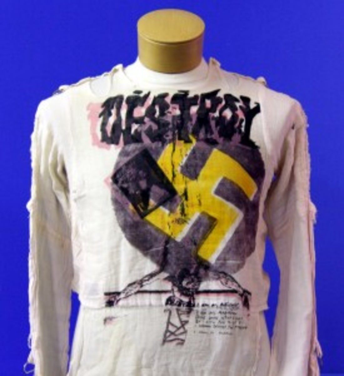  Seditionaries McLaren and Westwood original 'Destroy' shirt. Photo courtesy Backstage Auctions.