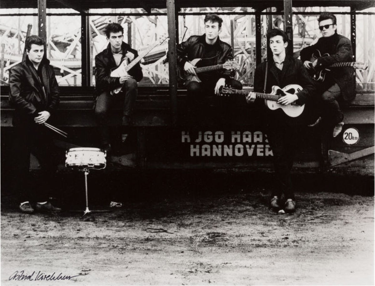 A world auction record was set during the Blaschke sale for a photograph by Astrid Kirchherr, who famously captured The Beatles during their time in Hamburg. The iconic image, The Beatles At The Hamburg Fun Fair (Hamburg, 1960), of the group from 1960 sold for $4,750, shattering the previous record of $3,700 from 2013. Image courtesy of Heritage Auctions.