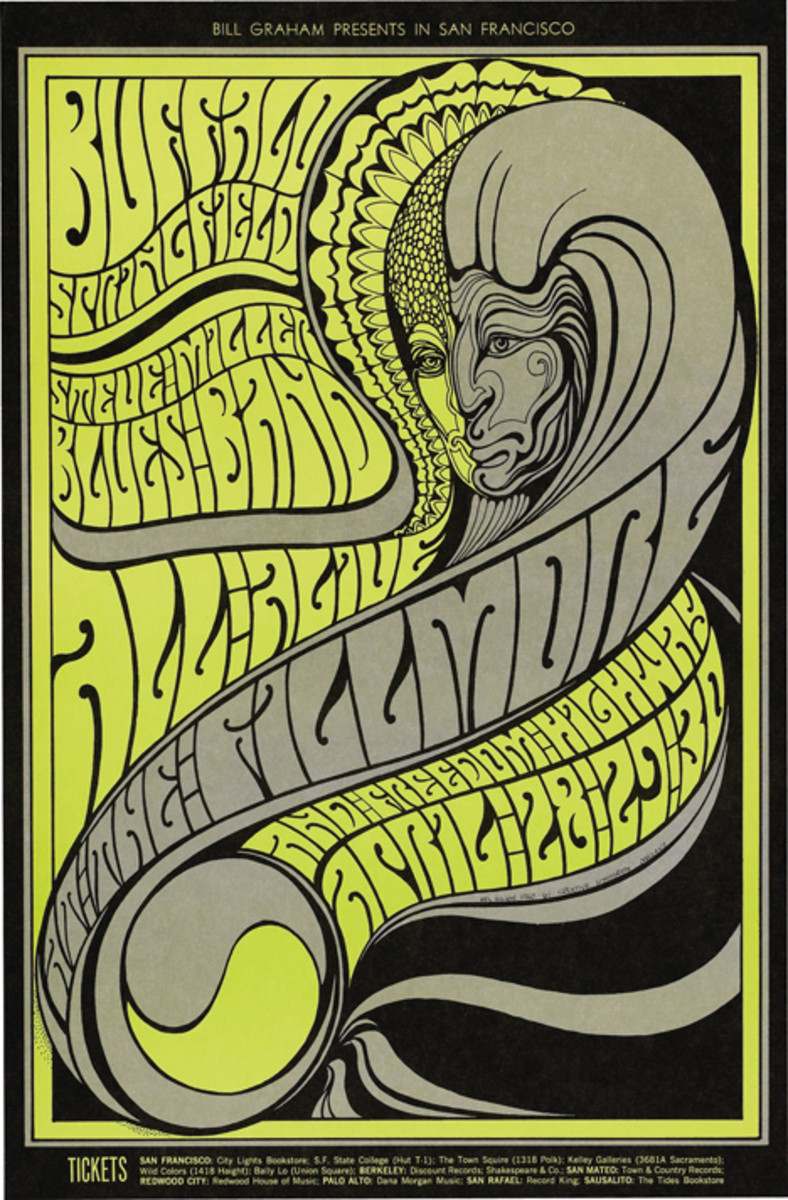 Wes Wilson psychedelic concert poster