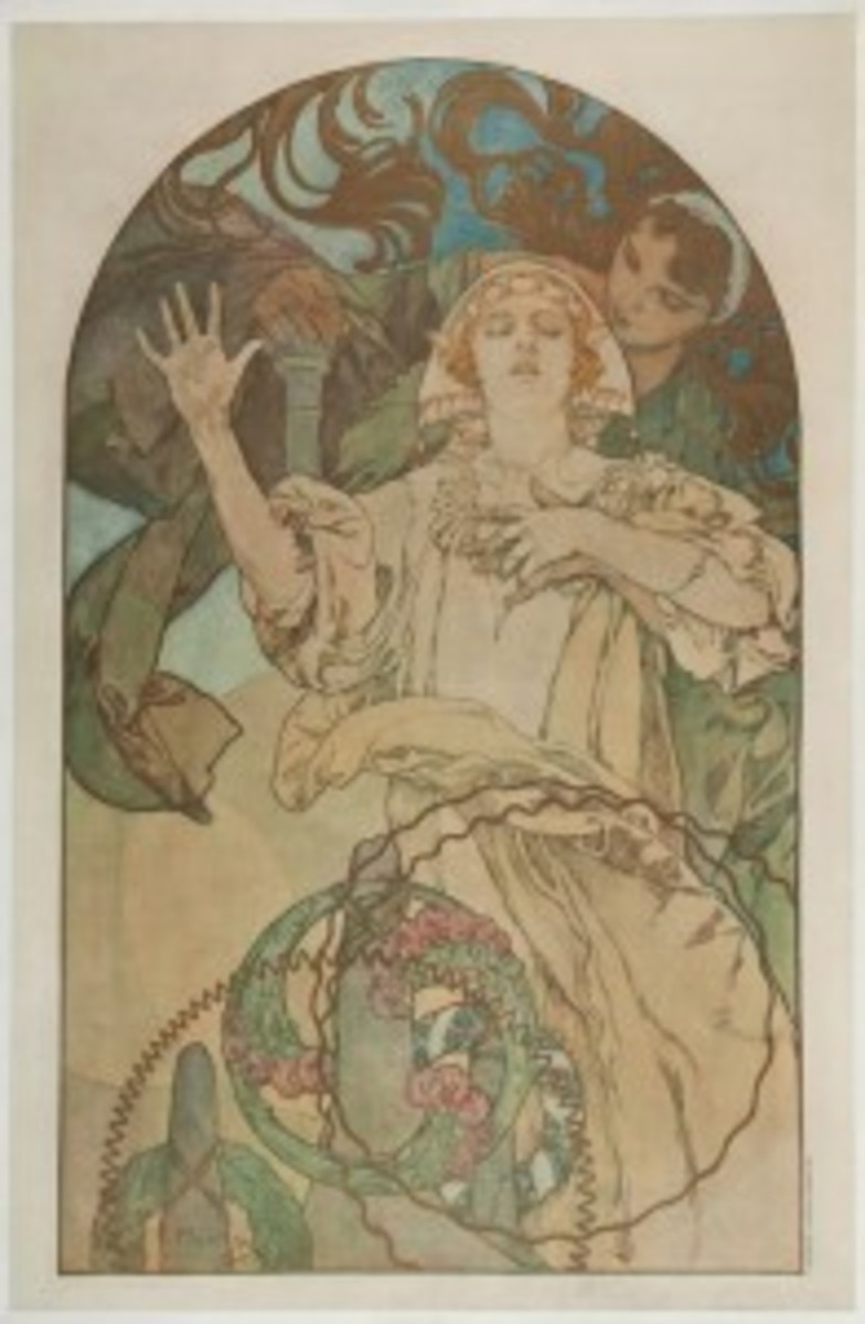 Alphonse Mucha lithograph