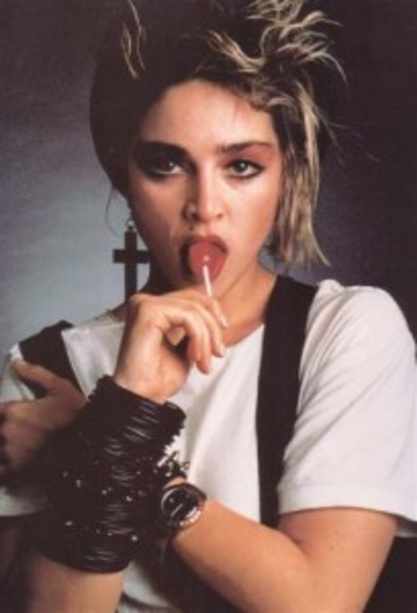 Madonna 83 sucking lolipop