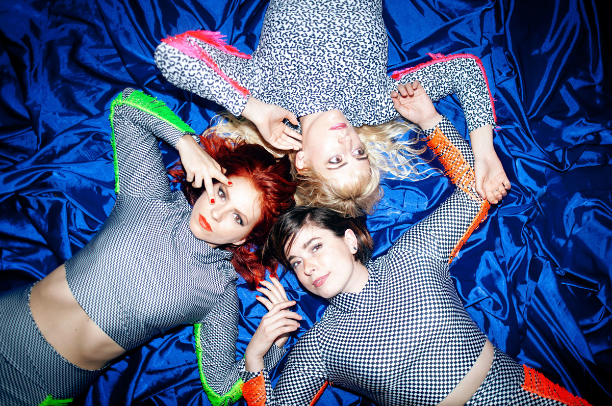  New Myths are (clockwise from left) lead singer/guitarist Brit Boras, drummer/backing vocalist Rosie Slater and bassist/backing vocalist Marina Ross. (Photo by Lissy Elle Larissia)