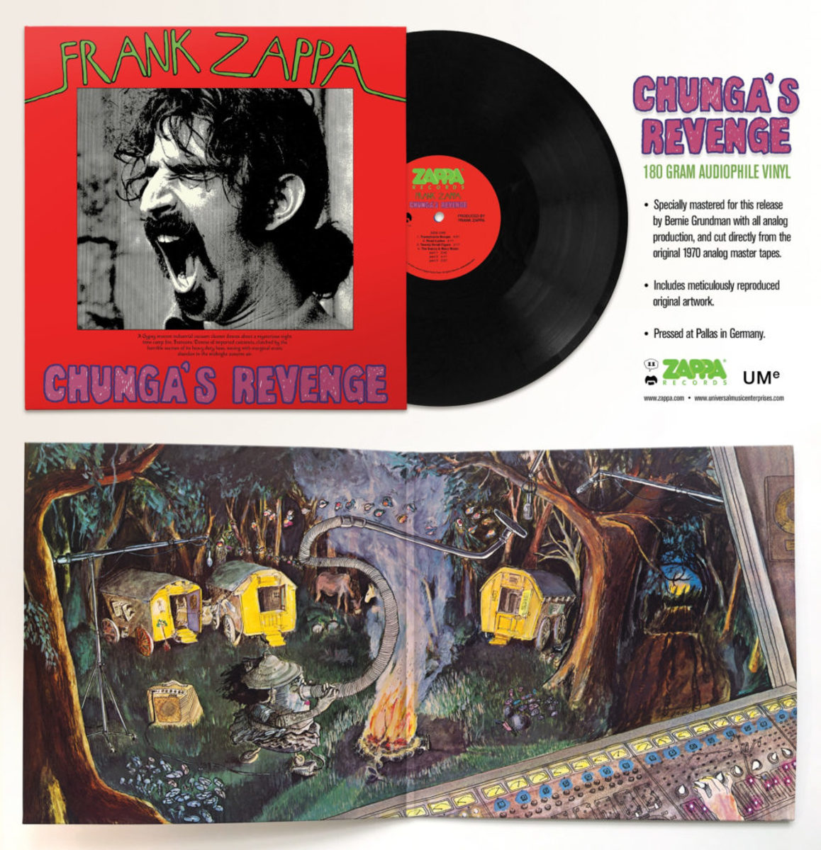 Frank Zappa - Chunga's Revenge, German Pallas Audiophile Vinyl LP Frank Zappa - Chunga's Revenge, German Pallas Audiophile Vinyl LP