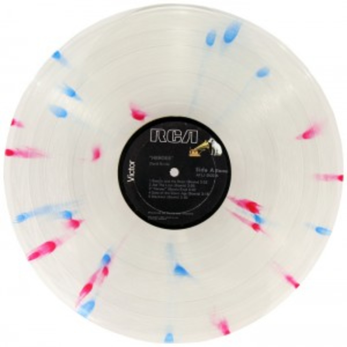 The only existing multi-color vinyl pressing of David Bowie’s “Heroes” on RCA. 