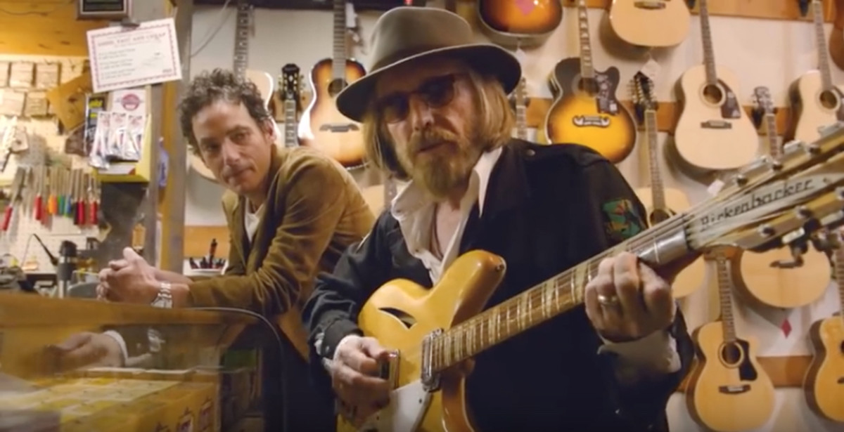  Jakob Dylan (left) and Tom Petty in a scene from "Echo in the Canyon."