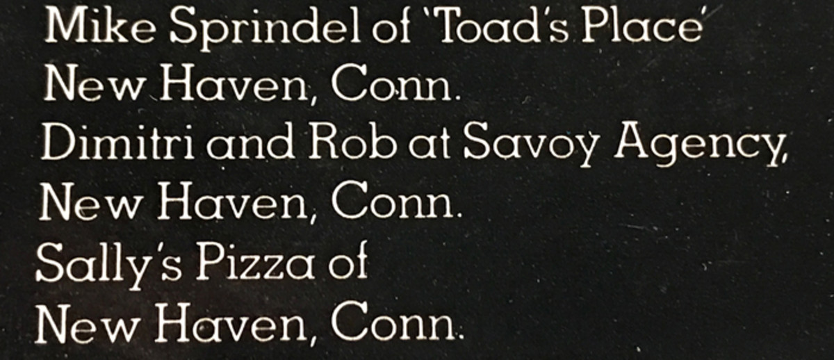 In 1983, New Haven-born Michael Bolton was still loyal to his hometown, thanking the nightclub Toad’s Place and restaurant Sally’s Pizza on the album’s sleeve notes.