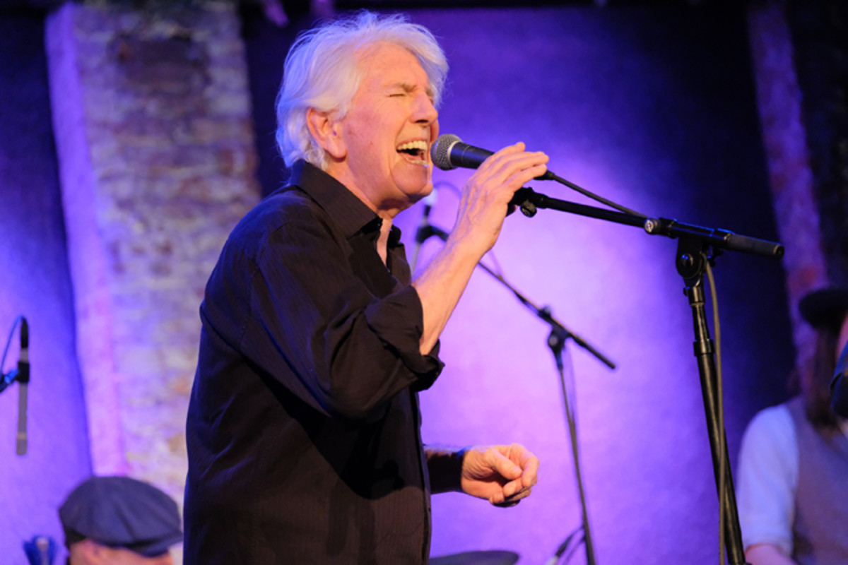  Graham Nash performs live on stage at City Winery on January 24, 2018 in New York City. (Photo by Matthew Eisman/WireImage)