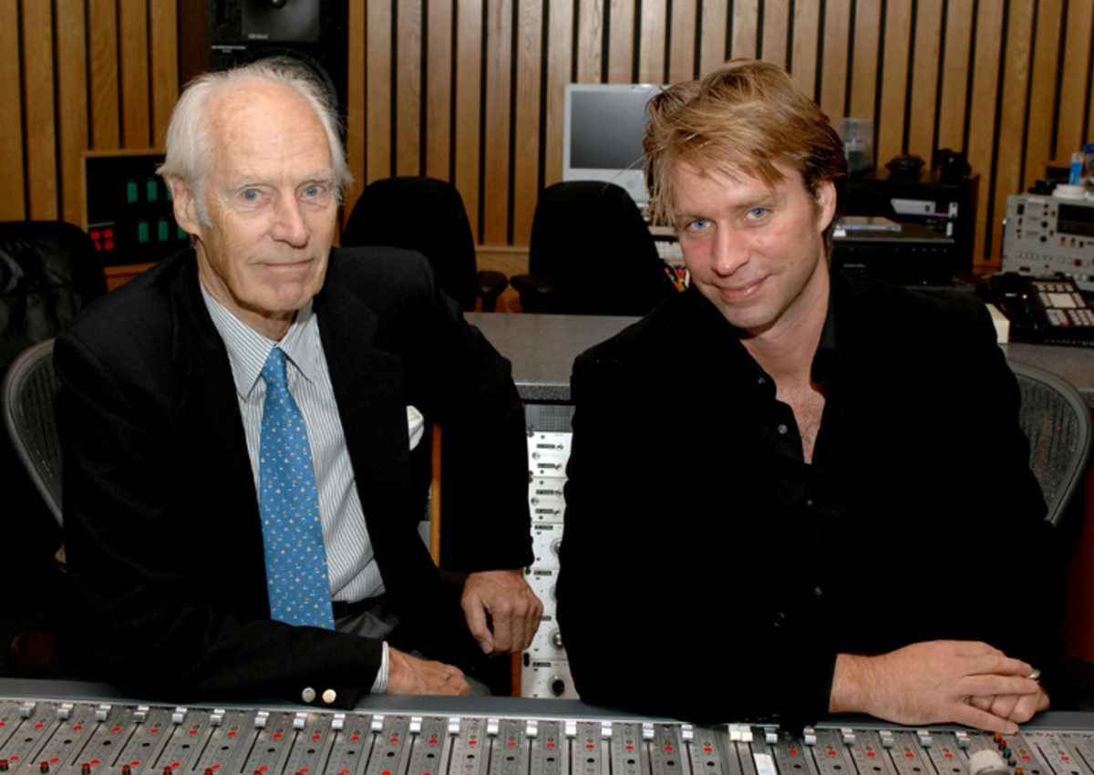  Sir George Martin with son Giles Martin. (Photo by Lester Cohen/WireImage)