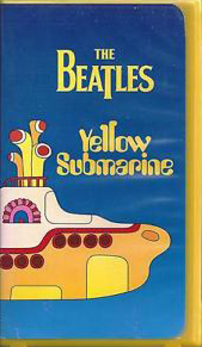  The animated Beatles' film "Yellow Submarine" in VHS format.
