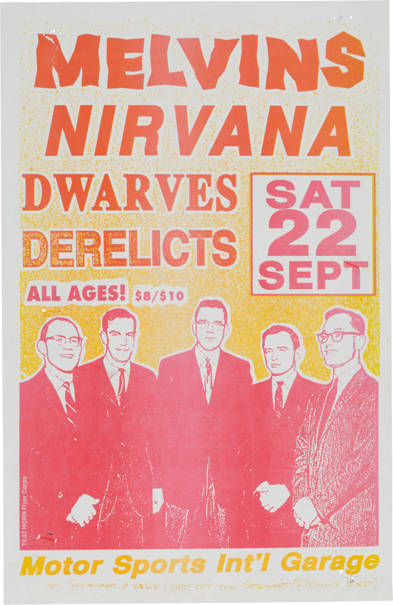 1990 Vintage Concert Poster Screaming Trees Soundgarden