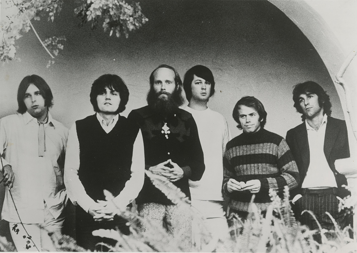 The Beach Boys during the period "Feel Flows" covers.