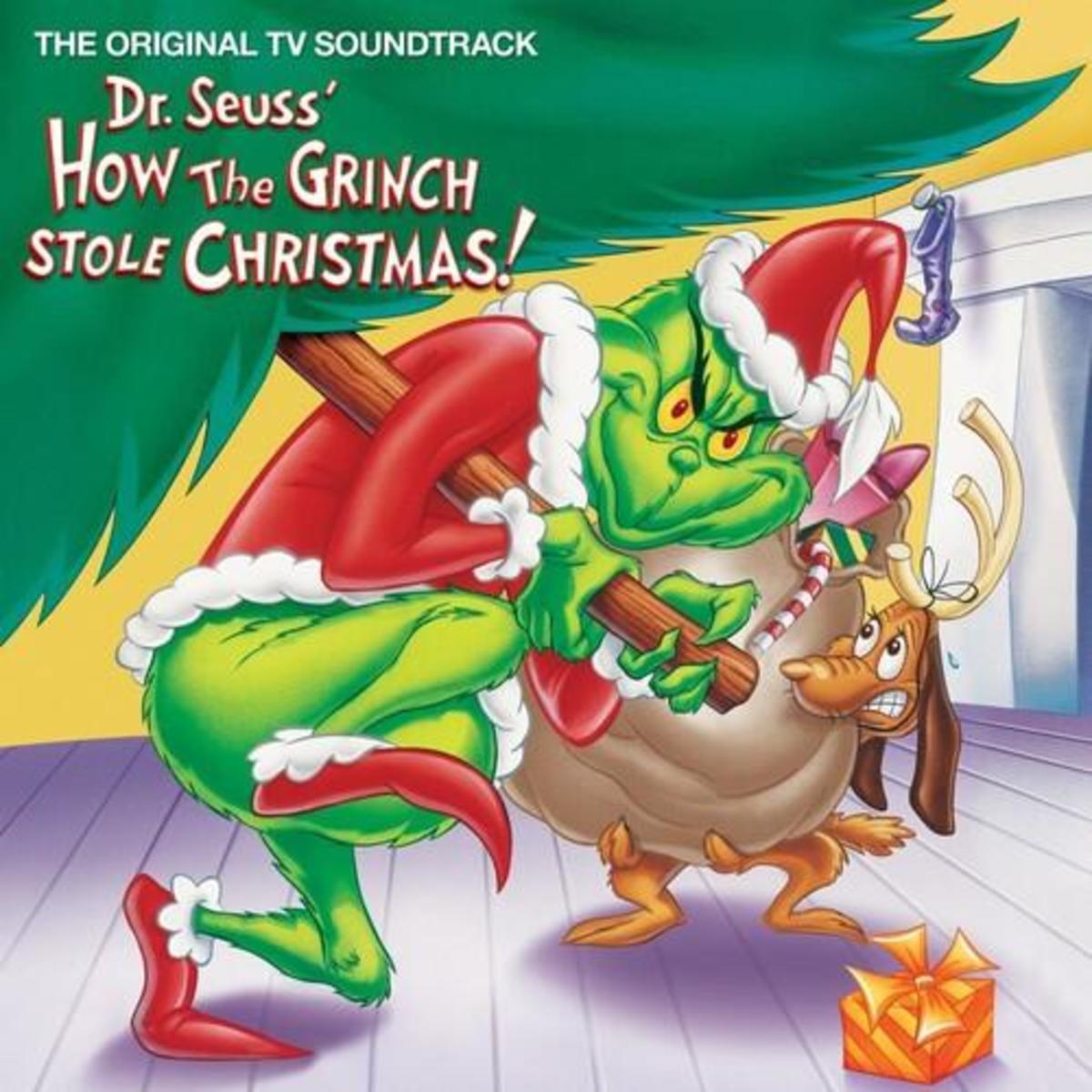 VARIOUS ARTISTS 'DR. SEUSS' HOW THE GRINCH STOLE CHRISTMAS!' (above) is another popular "Grinch" soundtrack album on vinyl.