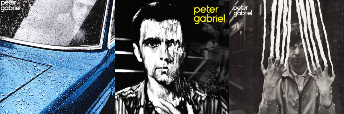 Peter Gabriel's Car, Melt and Scratch album covers
