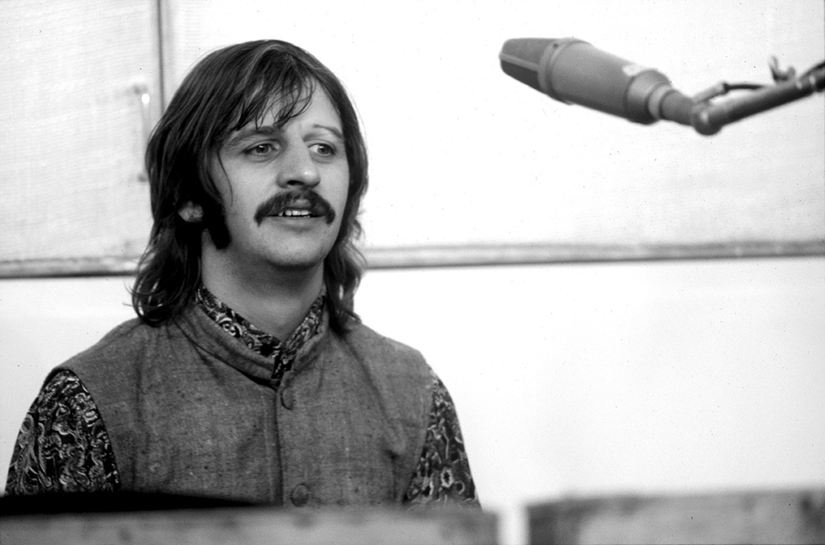 Ringo Starr at Apple Studio on January 25, 1969.