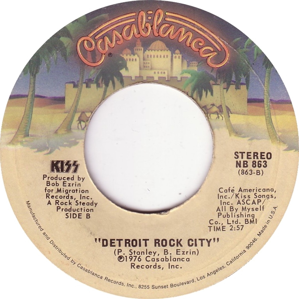 "Detroit Rock City” single. Courtesy of 45Cat.com