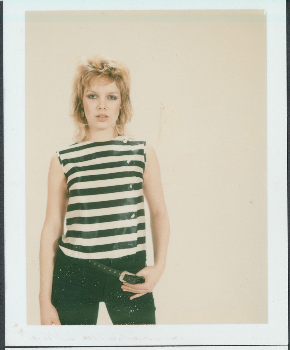 A 1981 publicity Polaroid of Kim Wilde.