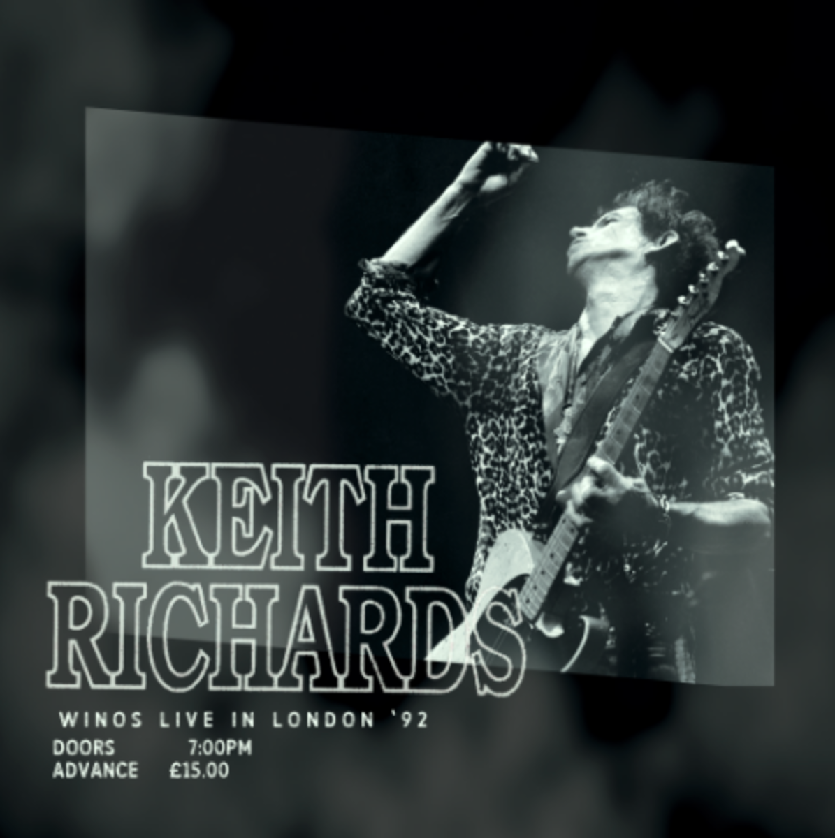 Keith Richards winos live in london cover