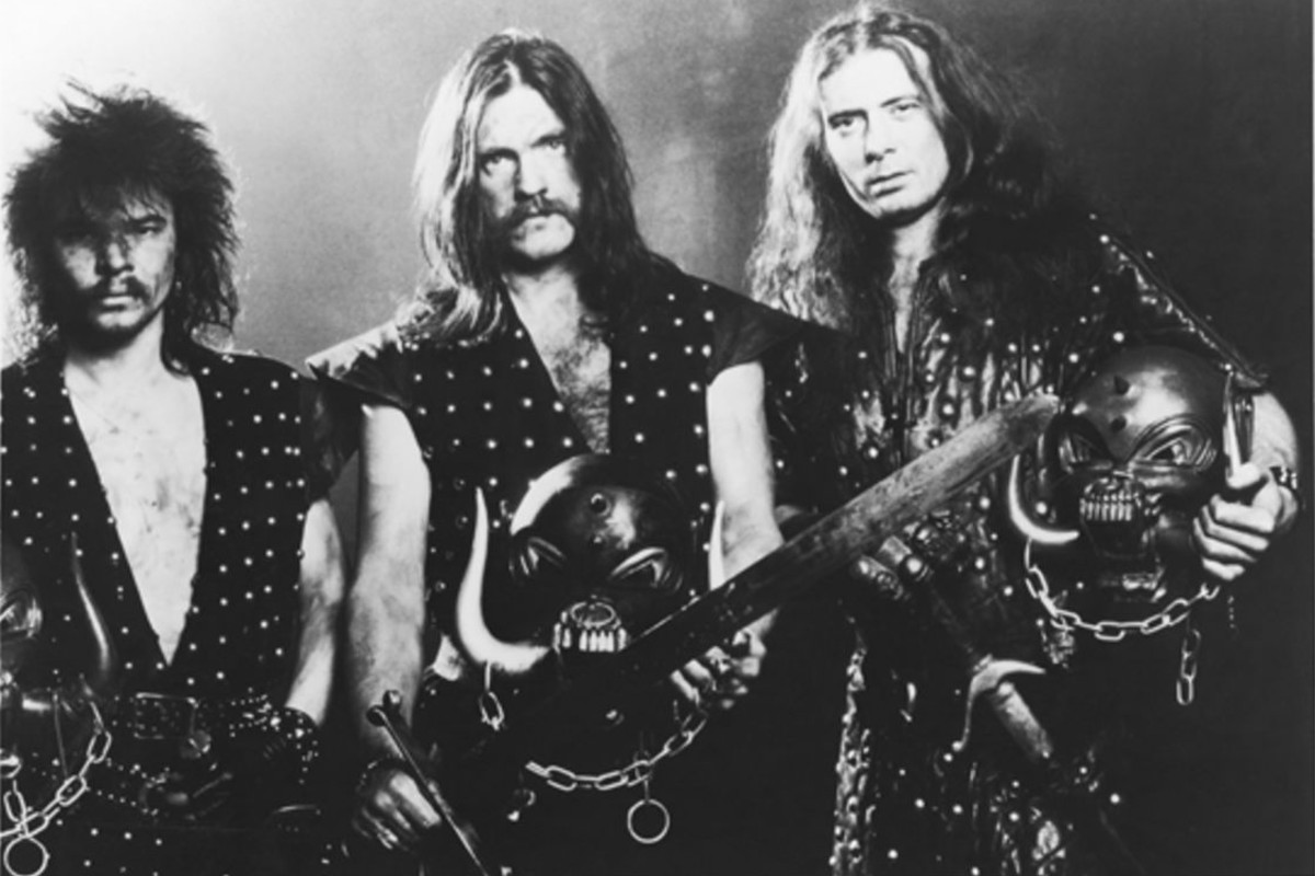 In the beginning: Polygram publicity photo of Motörhead (L-R) Phil Taylor, Lemmy and Fast Eddie Clarke.