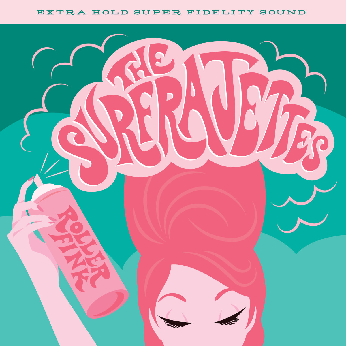 The Surfrajettes -- Roller Fink album cover art