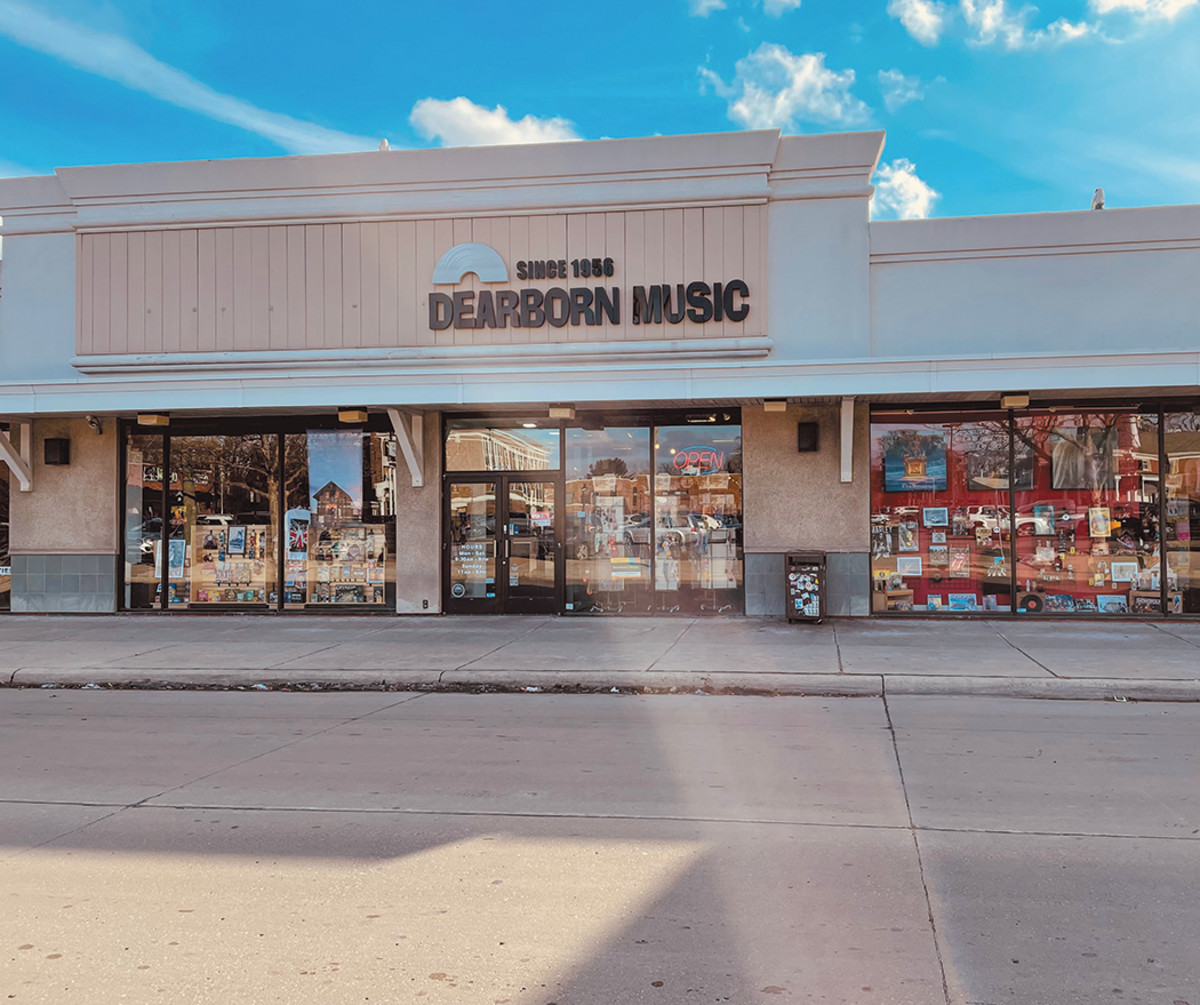 Storefront of Dearborn Music