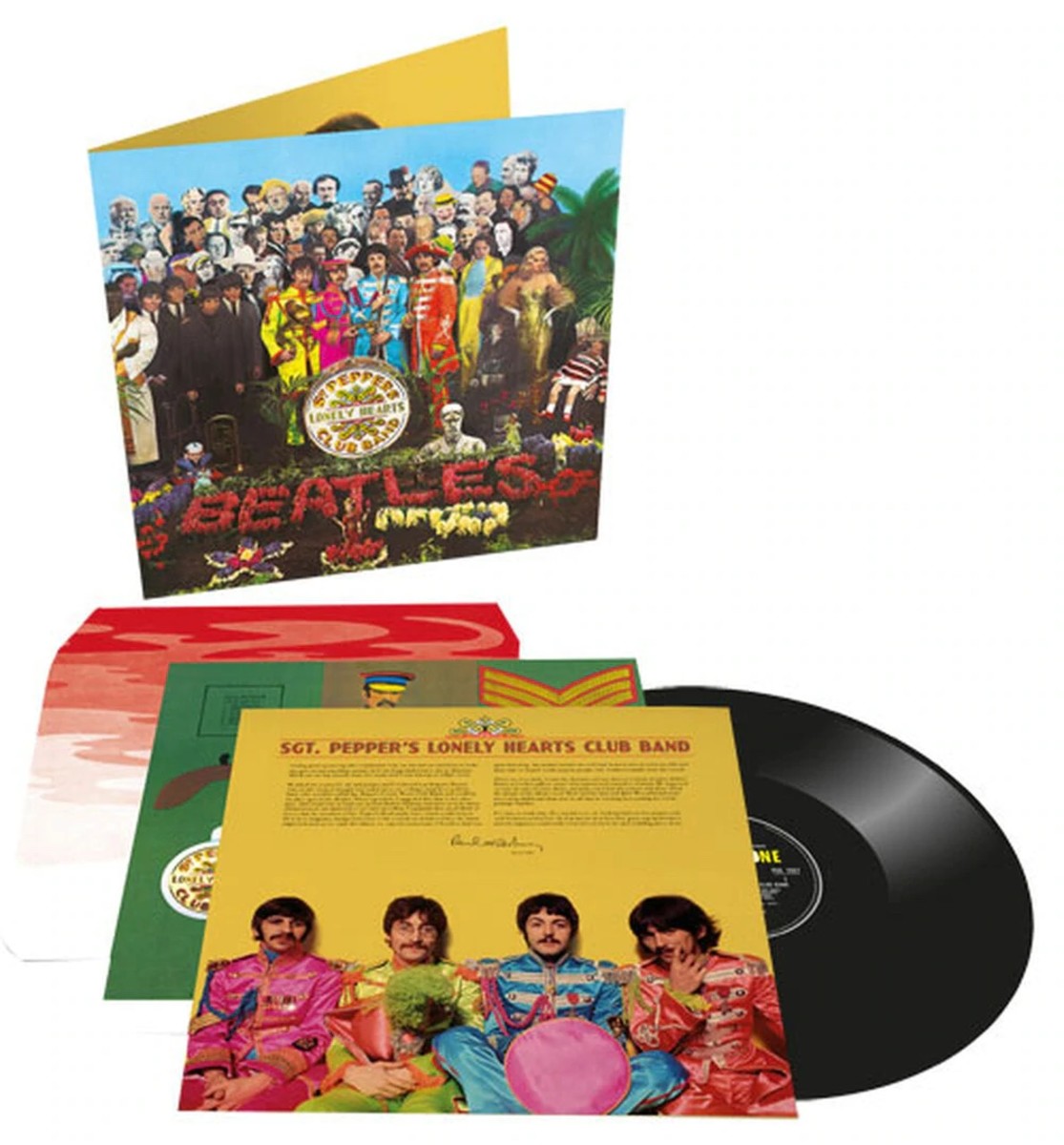 Limited 180gm vinyl LP pressing of 2017 remix of The Beatles' Sgt. Pepper's Lonely Hearts Club Band.