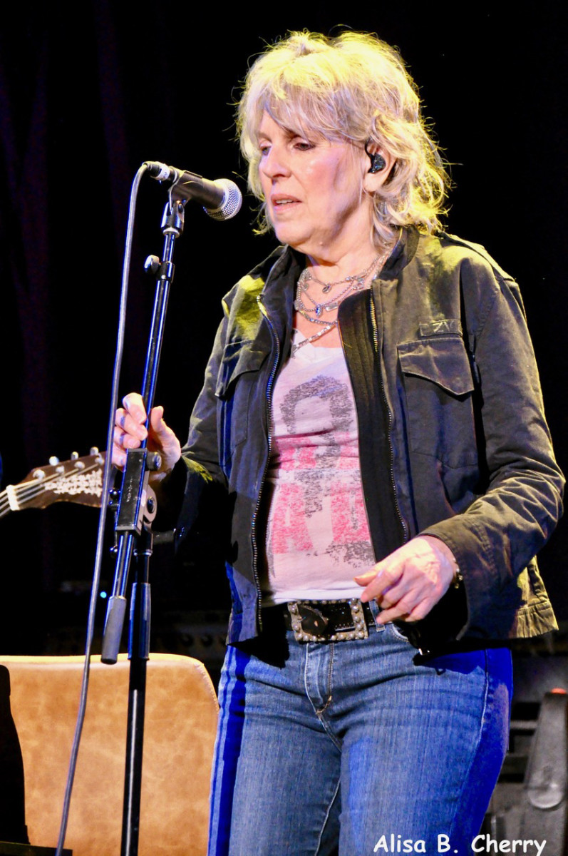 Lucinda Williams opening for Bonnie Raitt at the Tennessee Theatre, Knoxville, TN on May 29, 2022. Photo by Alisa B. Cherry.