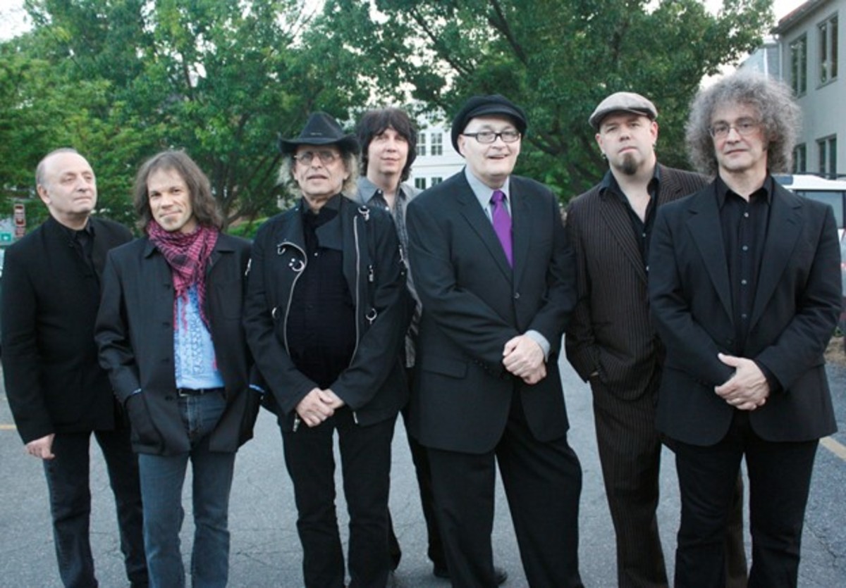 The Left Banke L to R: Charly Cazalet, Paul Alves, George Cameron, Rick Reil, Tom Finn, Mickey Finn, and Mike Fornatale, photo courtesy of Charly Cazalet, Maryland May 2012, photo by Daniel Coston