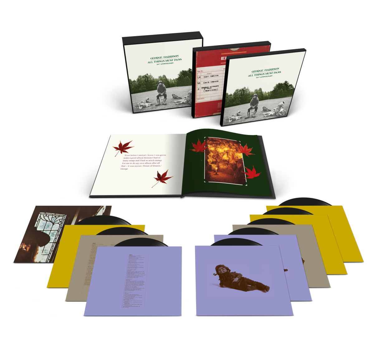 The Super Deluxe Edition box set, presented in a 8-LP, on 180gram vinyl,
