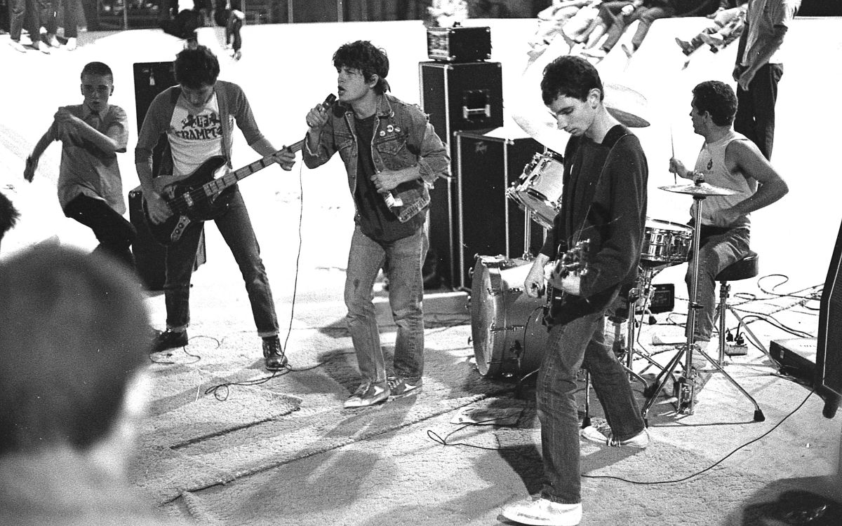 Circle Jerks live, early on in the band's career. Photo by Ed Colver.