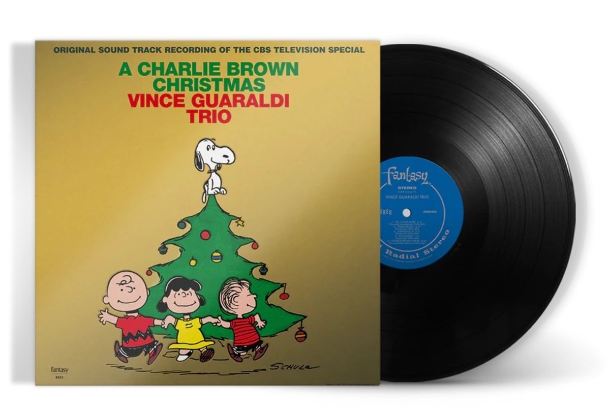 A Charlie Brown Christmas in a single LP edition of the 1965 mix in a special gold foil jacket