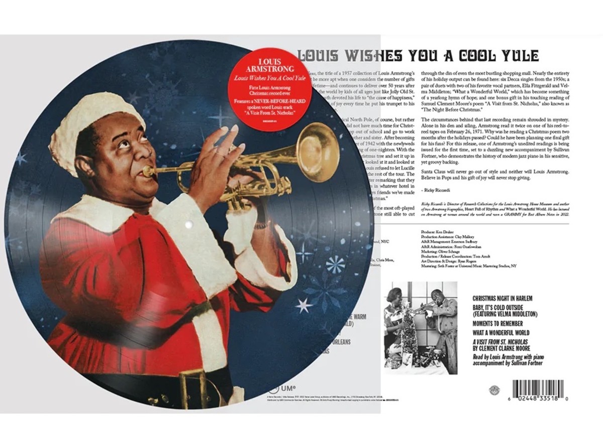 Louis Wishes You a Cool Yule as a limited edition picture disc.