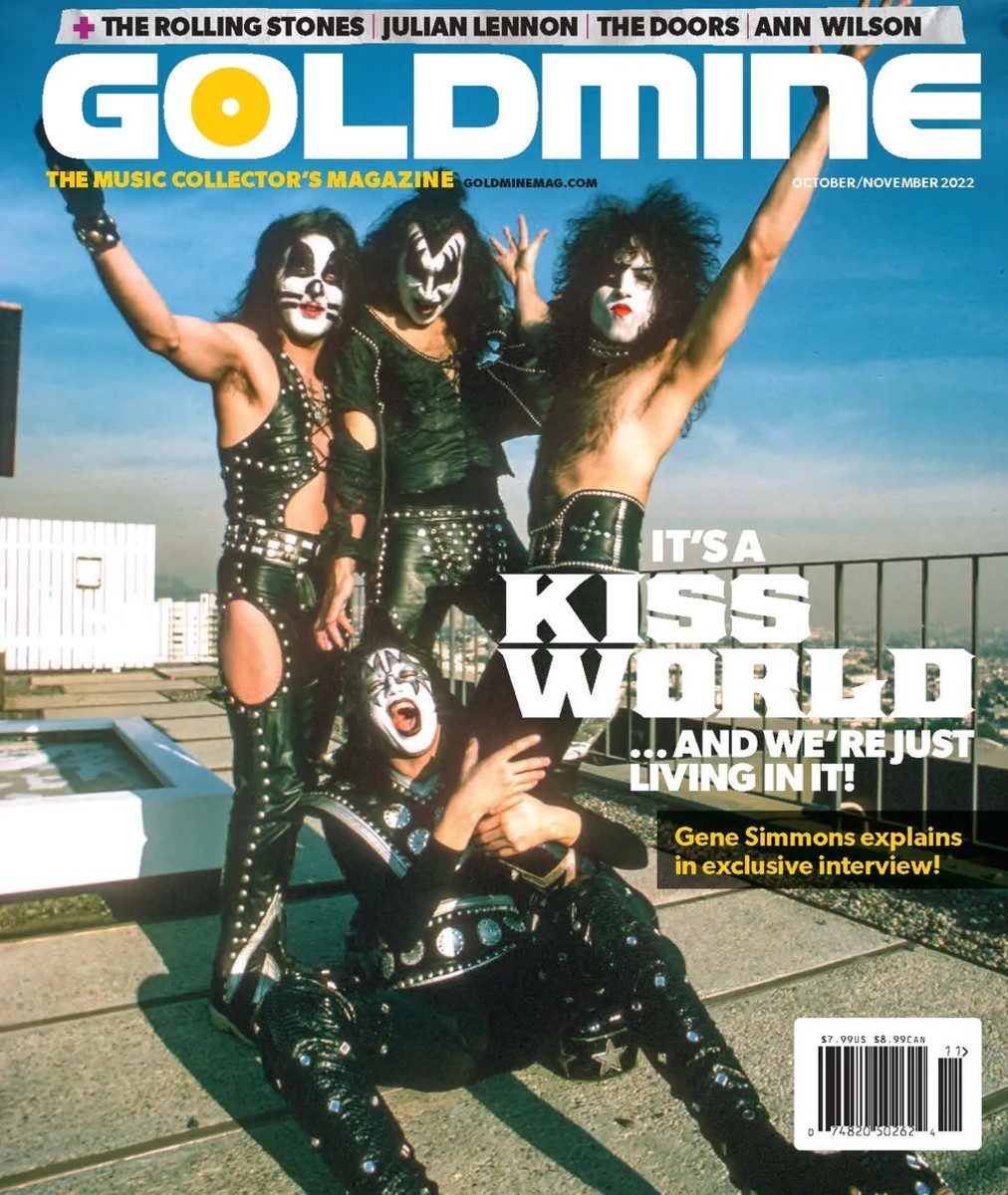 One of the KISS covers of Goldmine's Oct/Nov 2022 issue