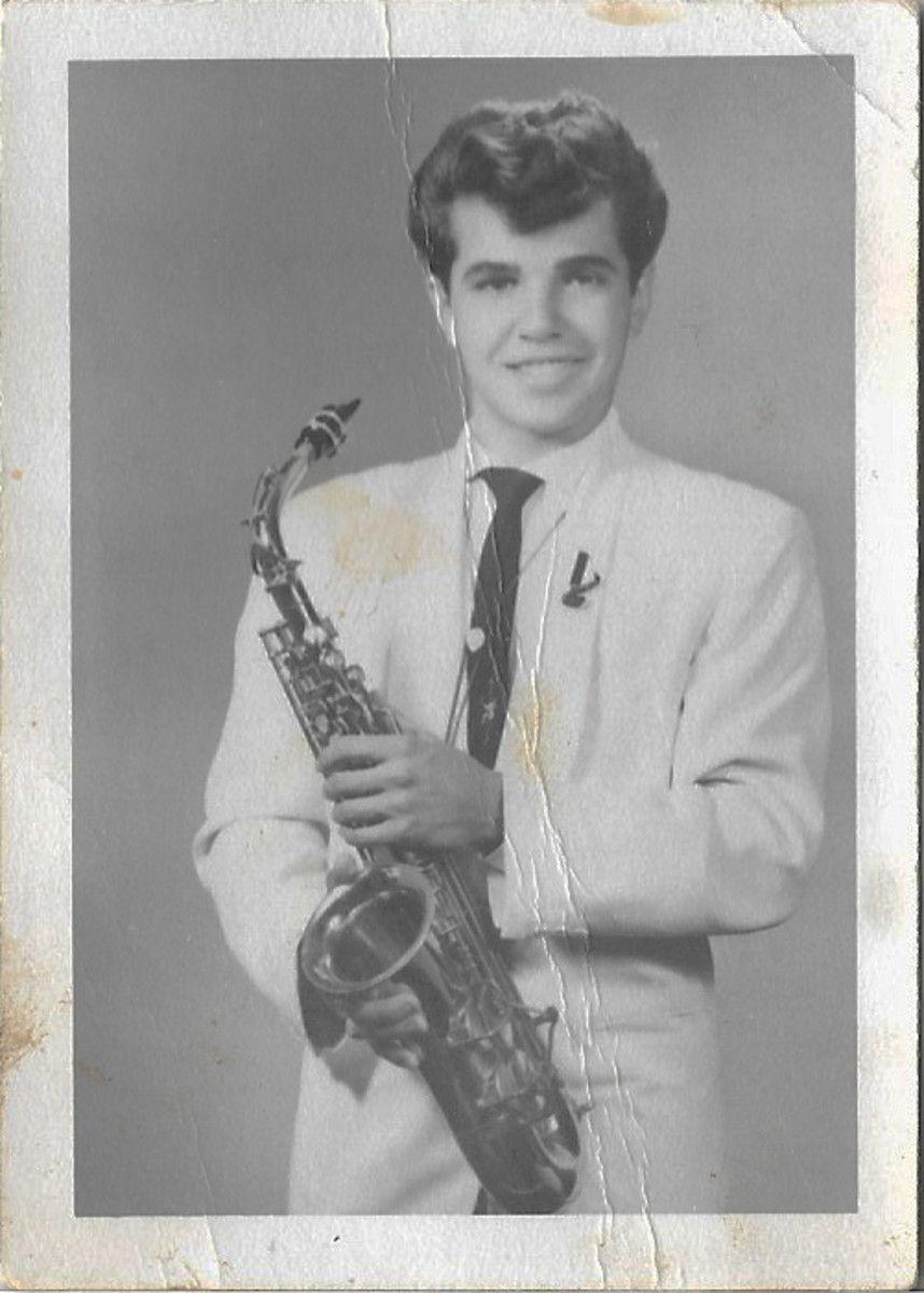 Joey Dee with sax. Images courtesy of Joey Dee.