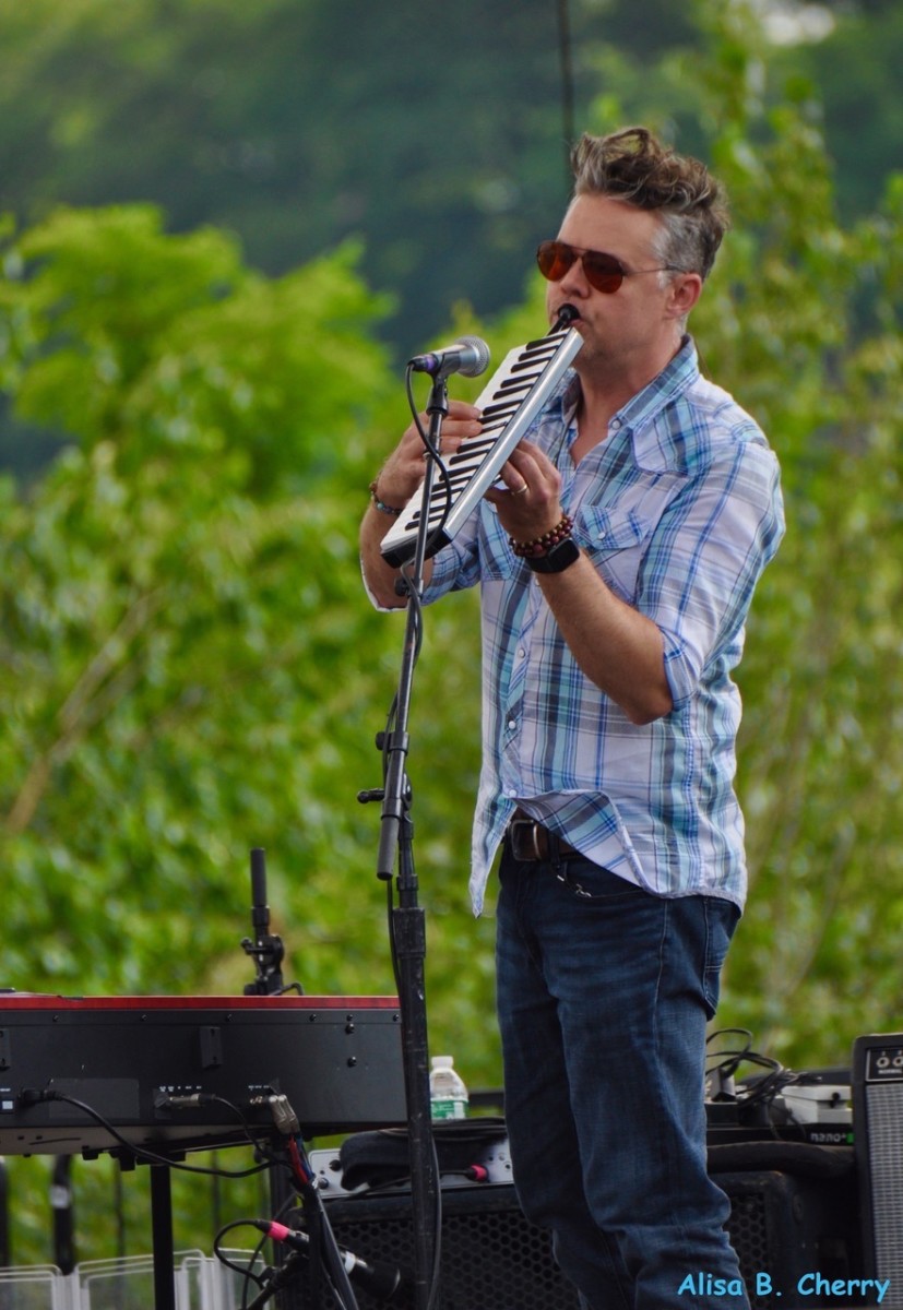 Gabe Dixon opening Wheels of Soul Tour 2022 at beautiful Artpark, in Lewiston, New York on July 12, 2022. Photo by Alisa B. Cherry