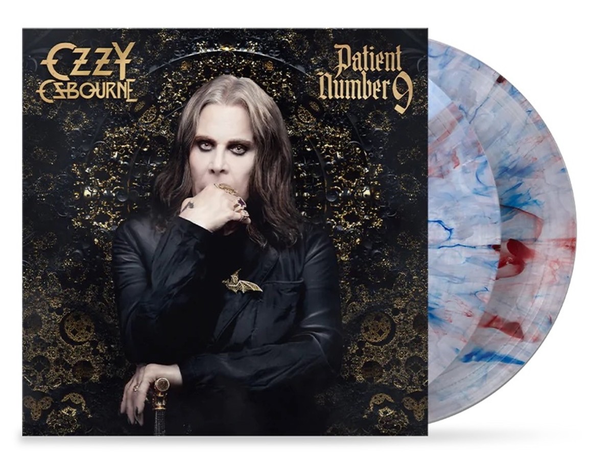 OZZY OSBOURNE 'PATIENT NUMBER 9' LIMITED-EDITON RED, WHITE, & BLUE MARBLE 2LP