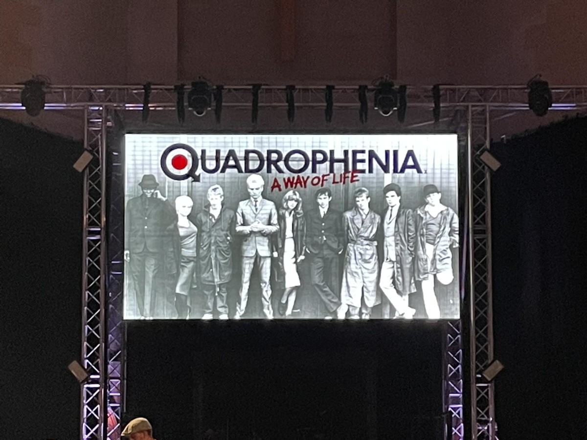 The exhibition came to a close on the evening of Monday, August 29th with the screening of the 1979 film Quadrophenia at Brighton’s St. Peter’s Church that was followed by a conversation and Q&A with four key cast members of the film. (Photo by John Curley)