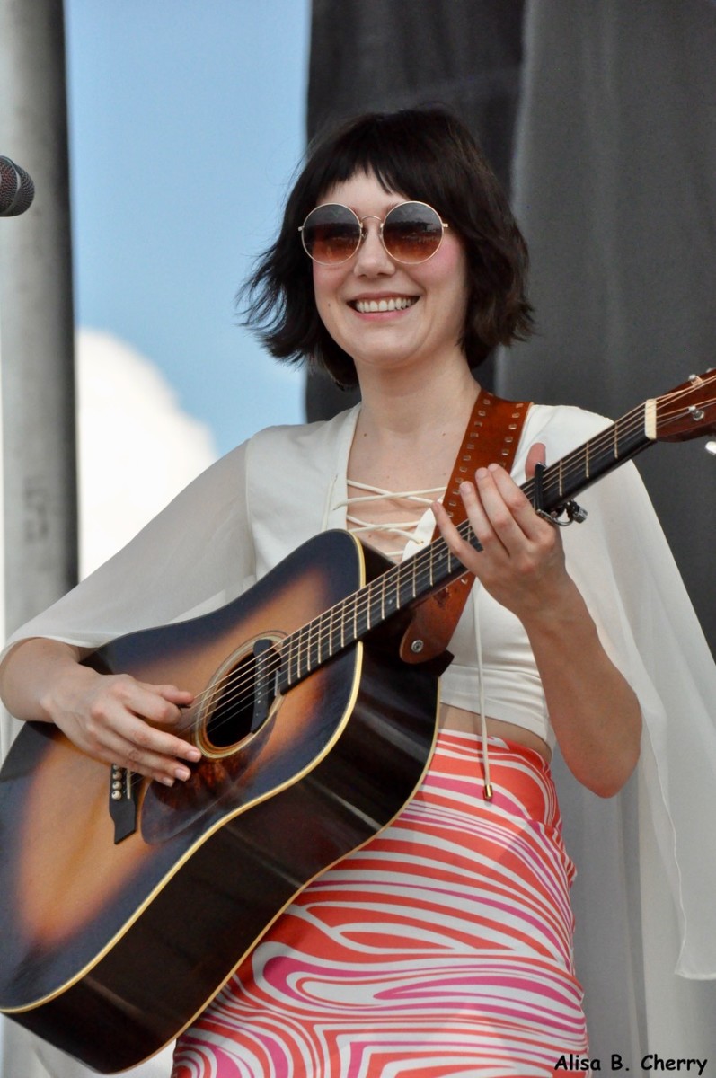 Molly Tuttle performing at the first Earl Scruggs Music Festival at Tryon International Equestrian Center in Mill Spring, NC on Friday, September 2, 2022. Photo by Alisa B. Cherry
