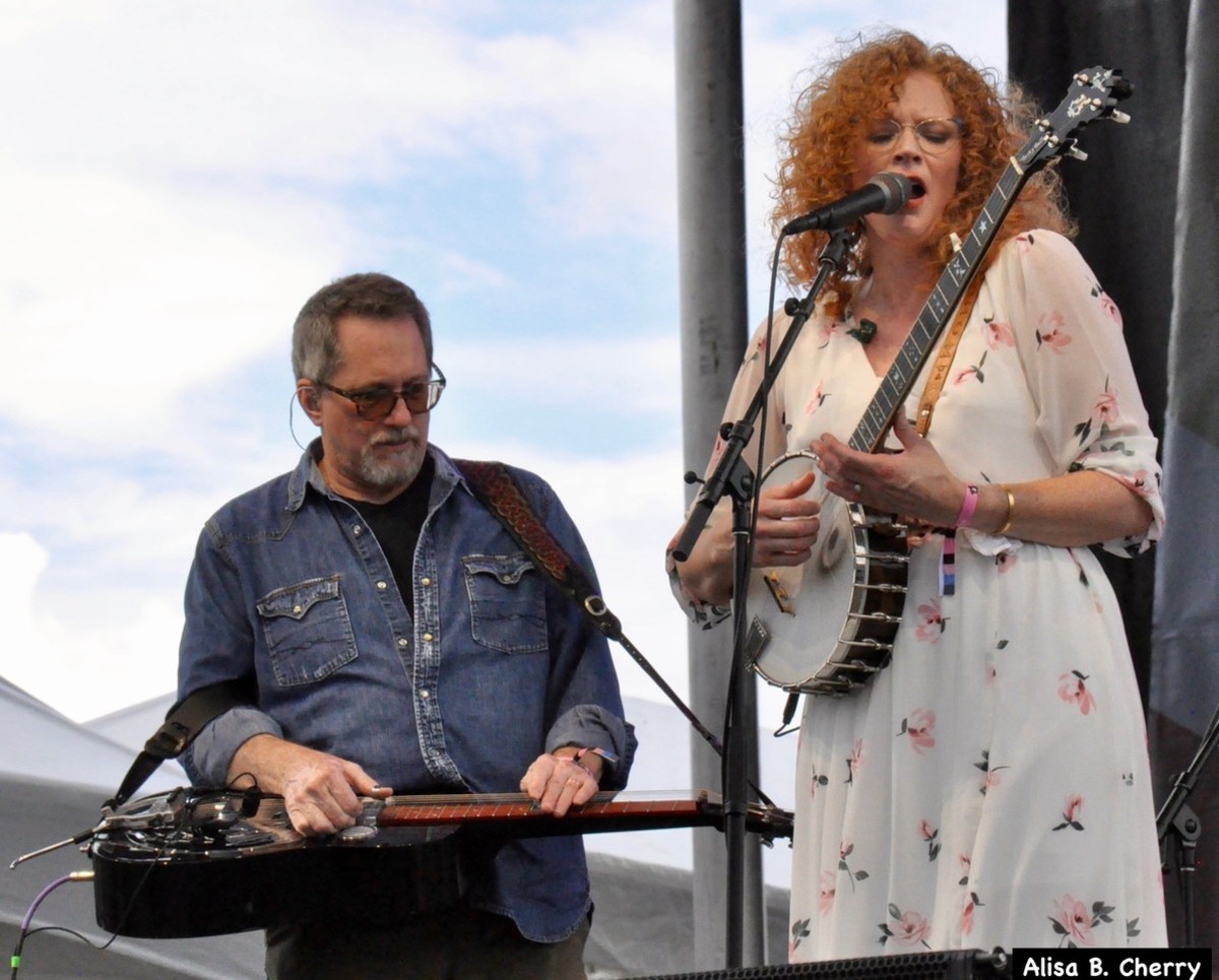 Jerry Douglas with Becky Buller Band performing at the Earl Scruggs Music Festival at Tryon International Equestrian Center in Mill Spring, NC on Sunday, September 4, 2022. Photo by Alisa B. Cherry