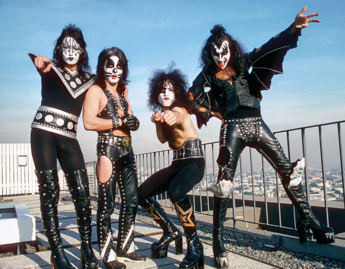 KISS'undefinedAce Frehley, Peter Criss, Paul Stanley and Gene Simmons pose for a portrait session in January 1975 in Los Angeles, California.undefined