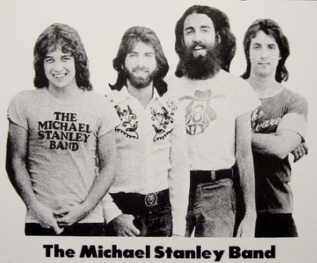 L to r: Tommy Dobeck, Daniel Pecchio, Jonah Koslen, Michael Stanley, 1975 promotional photo