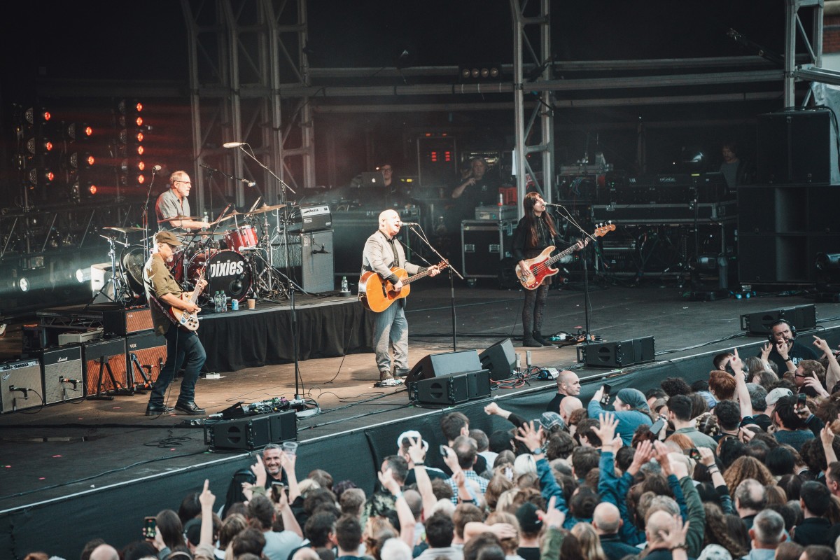 Pixies are pictured here performing at the Castlefield Bowl in Manchester, England on July 5, 2022. (Photo by Nathan Whittaker)