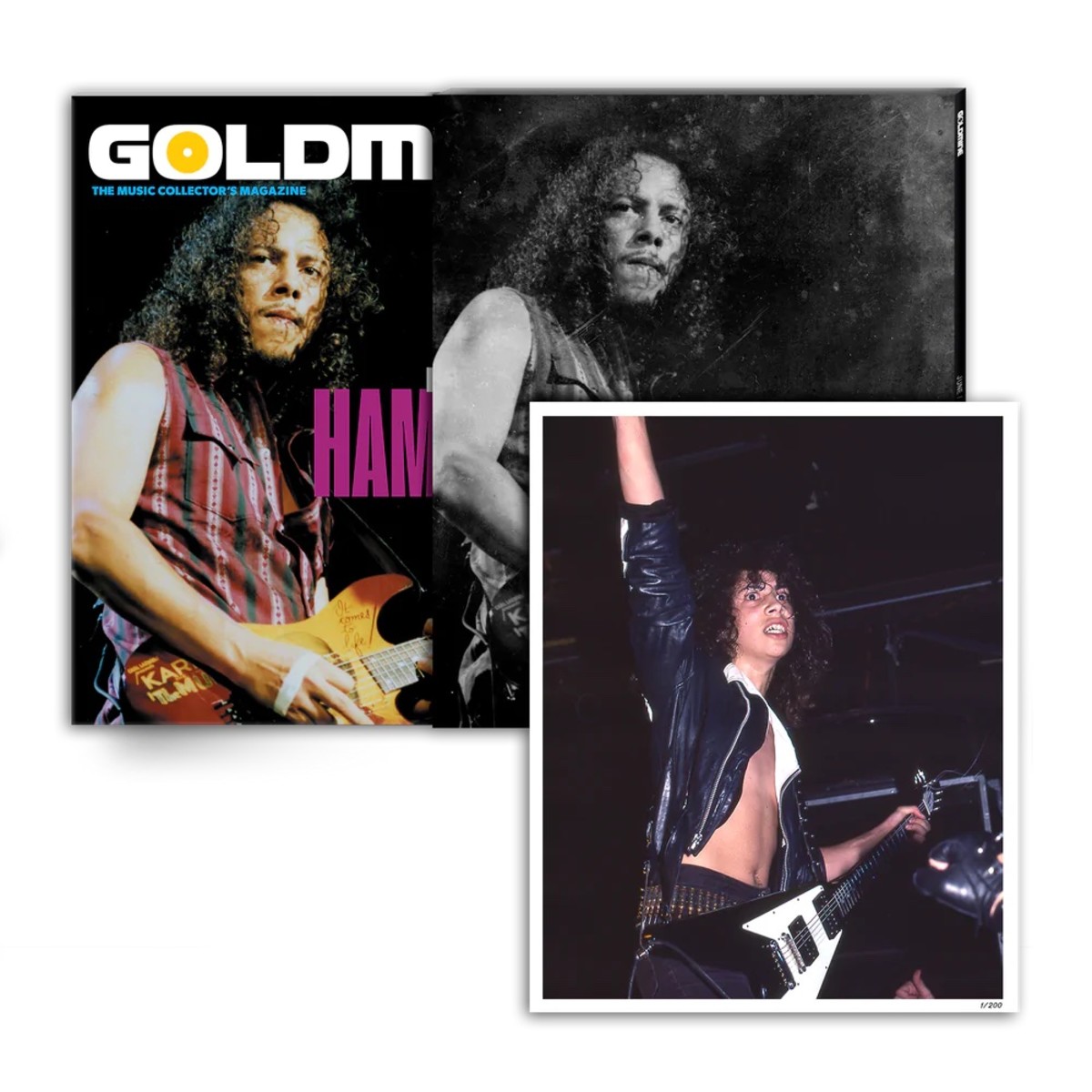 Goldmine Magazine's Kirk Hammett Collector's Edition Bundle of the June-July 2022 issue